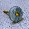 ARTISNO Round Marble Brass Knob, Modern Cabinet Knob, Decorative Hardware,