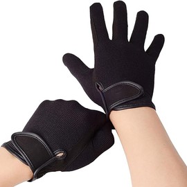 WDEC Horse Riding Gloves for Equestrian Ridng Professional, Breathable and Soft, Touchscreen Horse Riding Gloves, for Cycling Riding and Outdoor Activities exercise (black, M)