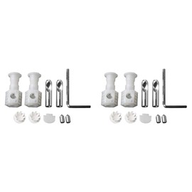 Nudiuhis 2 x Mounting Kits for Wall-Hanging Toilets, Mounting Screws, Mounting Bolts, Universal Mounting Bolt for Toilet Seats, Wall Mounting, Screw Set