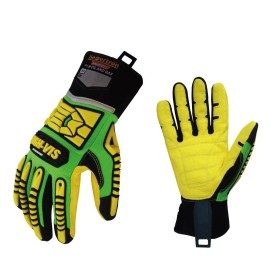 Seibertron HIGH-VIS SDXC5 Mechanics Cut5 Impact Cut Puncture Resistant Gloves Oil and Gas/Oilfield Safety Gloves CE EN388Size: M, Color: Yellow