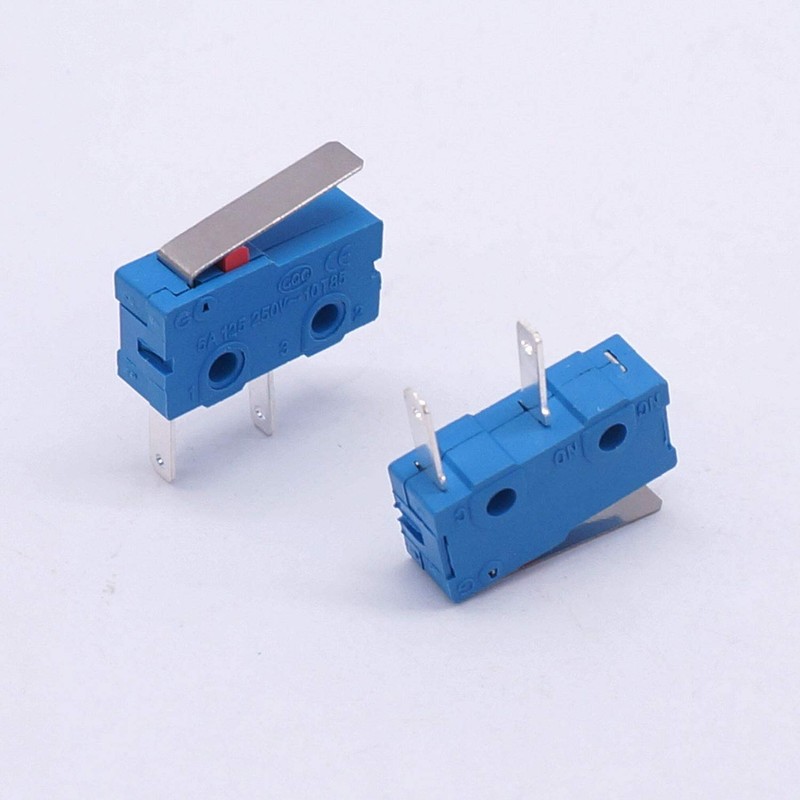 Taiss 10pcs Micro Switch 250V 5A 2 Pin 1NO Handle