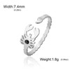 SIPURIS Scorpion Ring Women's Ring Scorpio Constellation Jewelry Open Adjustable