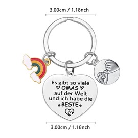 Best Grandma Gifts Keyring Grandma Mother's Day Gifts for Grandma Birthday Gift for Grandma Meaningful Gifts for Grandma Gift Ideas for Grandma Christmas Gifts for Grandma from Grandson Granddaughter,