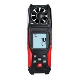 Digital Anemometer Wind Speed Meter (0.3-30 m/s) Air Velocity & Temperature Measurement m/s | km/h | ft/m | Mile/h | Knots with Backlight Display, Data Hold, Max/Min Functions