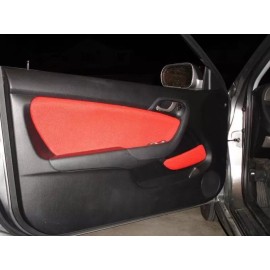 Fiber Upholstery Jersey Red Door Panel Insert RSX Integra DC5 ITR JDM TYPE R S 02 03 04 05 06