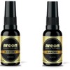 AREON Black Force Car Air Fresheners Spray Silver, Pack of
