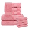 Superior Turkish Cotton 10-Piece Towel Set, 2 Bath, 4 Hand,