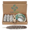 Sage Smudge Kit - White Sage Smudge Sticks ~ Abalone