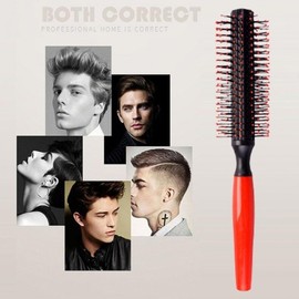 Natural Volume Dry Hair Styling Roll Brush for Beginners Black 3ea