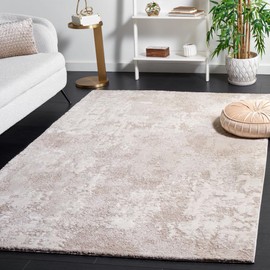 SAFAVIEH Century Collection Area Rug - 6'7" x 9', Beige, Modern Abstract Design, Ideal for High Traffic Areas in Living Room, Bedroom, Dining (CTY339A-6)