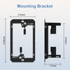 FGB 6 Port White Keystone Ethernet Wall Plate with Mounting