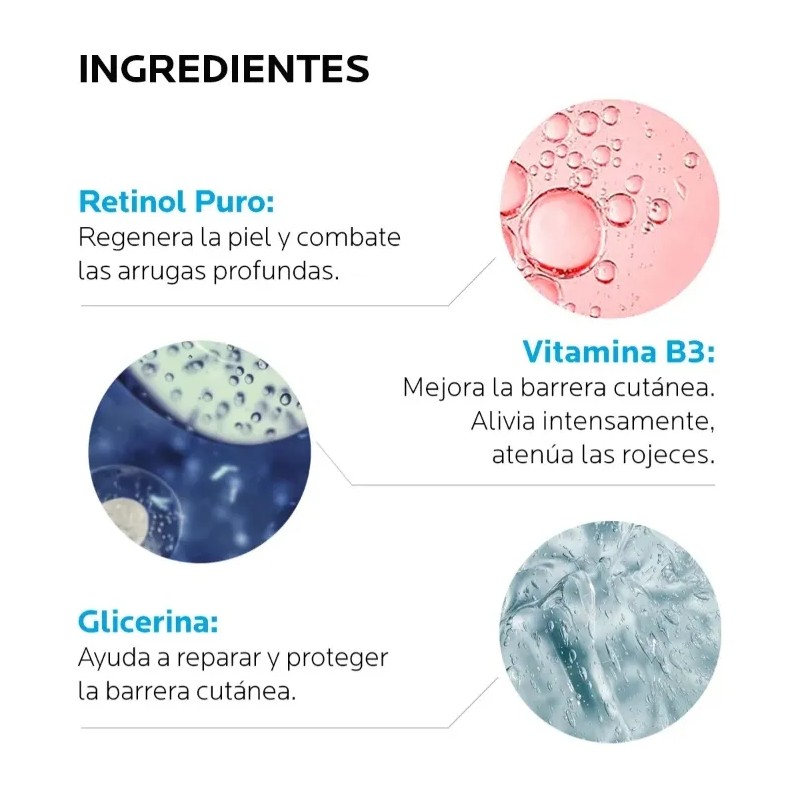 2pc La Roche Posay Retinol B3 Serum Facial Antiarrugas Origi