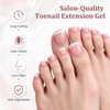 3 Colors Pink Clear White Poly Gel Nail Kit for