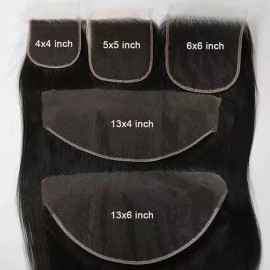 Raw Human Hair Bundles with Closure hd 2*6 Lace Closure Body Wave Frontal Wig Burmese Raw Indian Curly 6*6 Closurecolor: natural wave, stretched length: 20inches, toupee size: 4x4