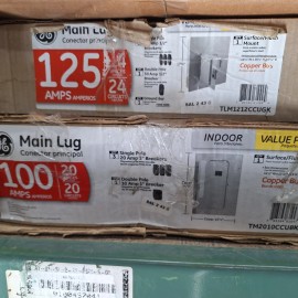 GE PowerMark Gold 100A 20 Spaces 20 Circuit Main Breaker Load Center...