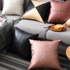 JOYAIYI Luxury Throw Pillow Cover Nordic 22x22 Leather Texture PU