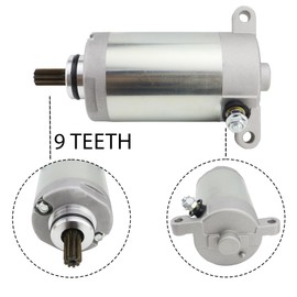 shamofeng Starter w/Relay & Ignition Switch for Kawasaki Bayou 220 KLF220 1996-2002, Bayou 250 KLF250 2003, 21163-1266 18716,1996 1997 1998 1999 2000 2001 2002 Bayou 220 Starter,2003 Bayou 250 Starter