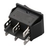 Baomain Momentary Rocker Switch 6 Pin DPDT Button On/Off/On AC