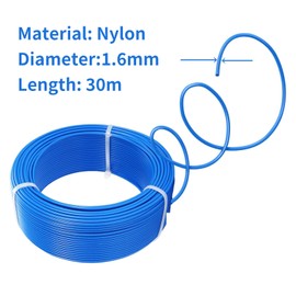 Trimmer Line - 2 mm x 30 m Nylon Mowing Line for Grass Trimmer, Brush Cutter & Weed Trimmer, Durable Cutting Thread for Garden, Park & Lawn Care, High-Quality Nylon Thread for Grass & Weeds