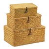 3 Pcs Hay Storage Basket - Handmade Woven Box With