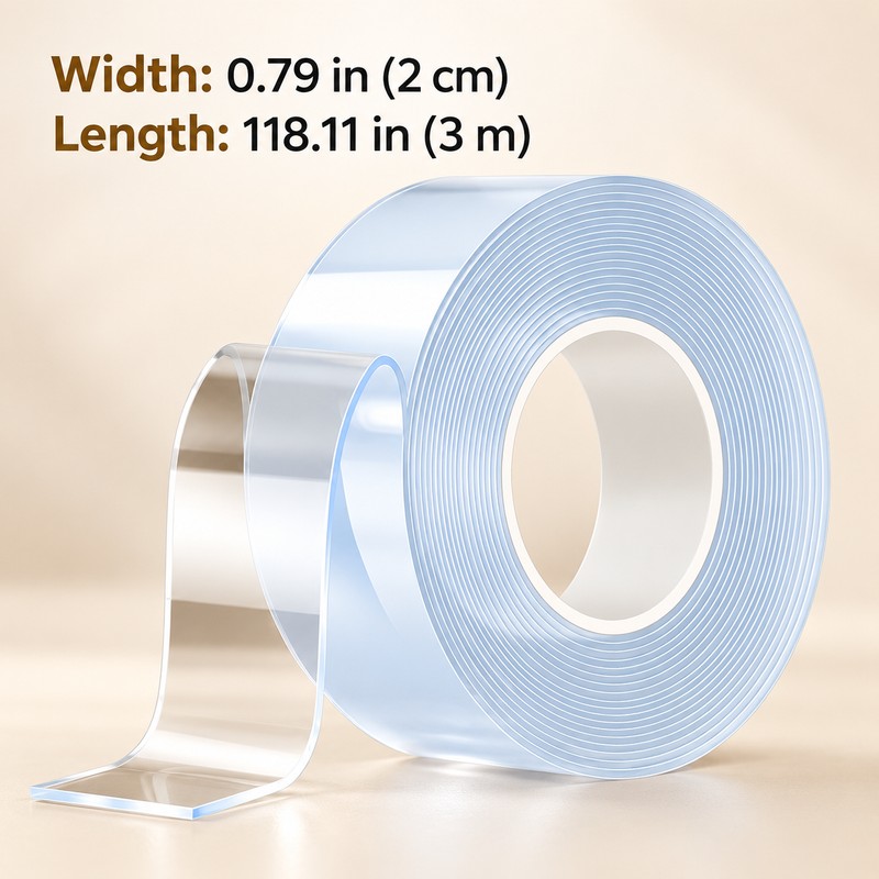 Reusable Double-Sided Waterproof Adhesive Tape for Home Organization – Strong