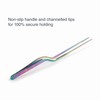 Lacor - 62873 - Rainbow Precision Plating Kitchen Tweezers, 18/10