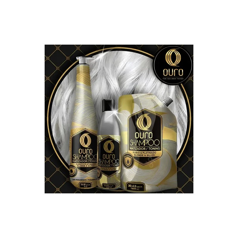Shampoo Matizador Plata Silver Ouro Cabello Sobre 900ml