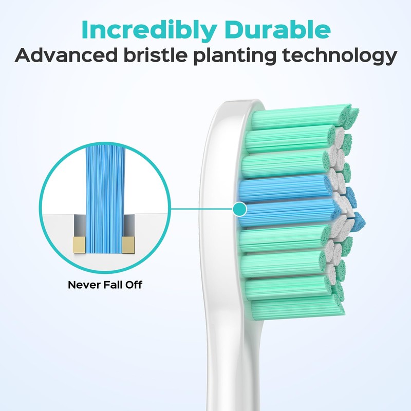 COSLUS Electric Toothbrush Replacement Heads: Compatible with C40 (DY-108Pro), 6