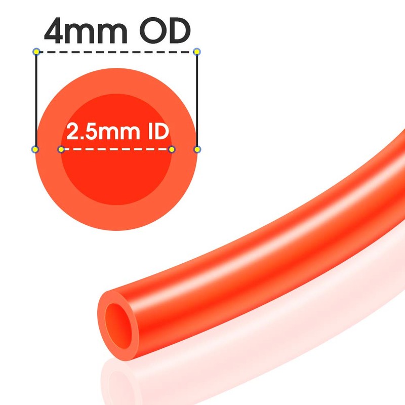 TAILONZ PNEUMATIC Orange 4mm or 5/32 inch OD 2.5mm ID