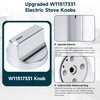 W11517331 for Whirlpool Electric Range Knobs (2pcs) Replace W10850027 W11117415