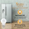 Simba Lighting LED A15 ETL Listed Refrigerator Light Bulbs (2-Pack)