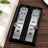 Berirexrion Cute Cat Metal Bookmark - 2 PCs You Pawsed