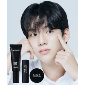 Minik Minic Minimal Cover Lotion No. 01 40ml + Airy Lip Balm 4.7g + No Sebum Multi Powder 5g