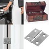 PDETVEO 20PCS 1 Inch Folding Butt Hinges, Stainless Steel Cabinet