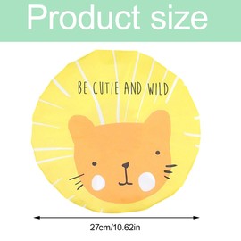 Pack of 4 Children's Shower Caps, Cartoon Shower Caps for Children, Elastic Waterproof Shower Caps, Reusable Shower Caps