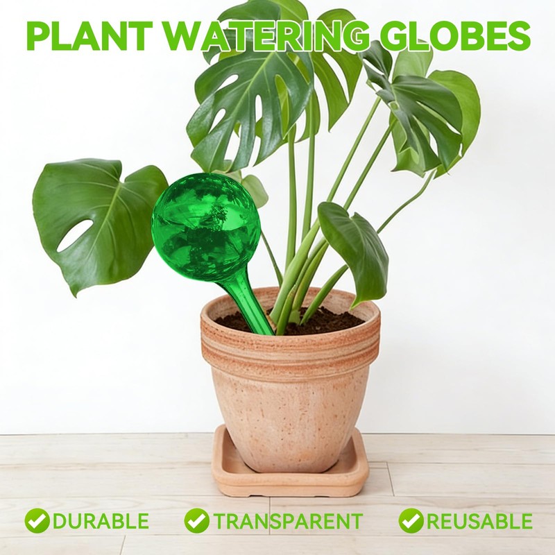 Nowaca Plant Watering Globes, 12PCS Self Watering Globes, Plastic Plant