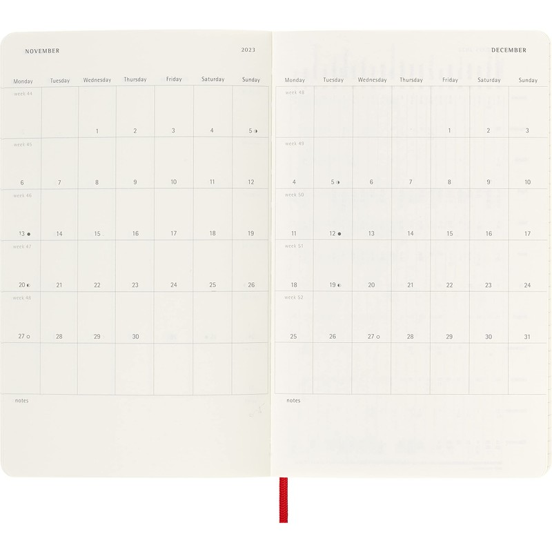 Moleskine Weekly Planner 2023, 12-Month Weekly Diary, Weekly Planner and