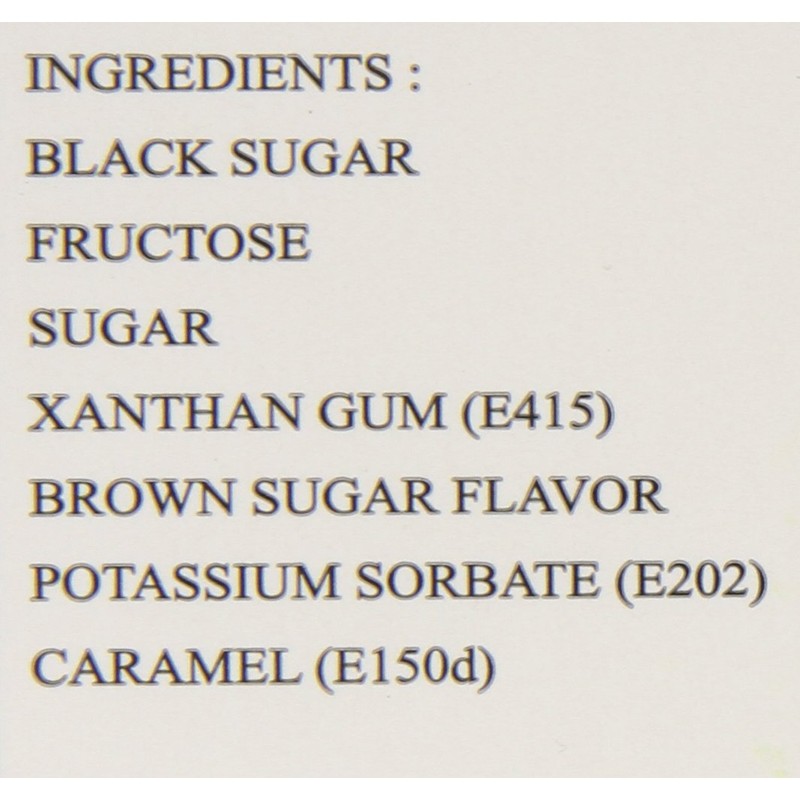 Possmei Flavored Syurp, Black Sugar, 5.5 Pound