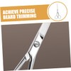 Baluue Stainless Steel Beard Grooming Scissors Ergonomic Anti-skid Design for