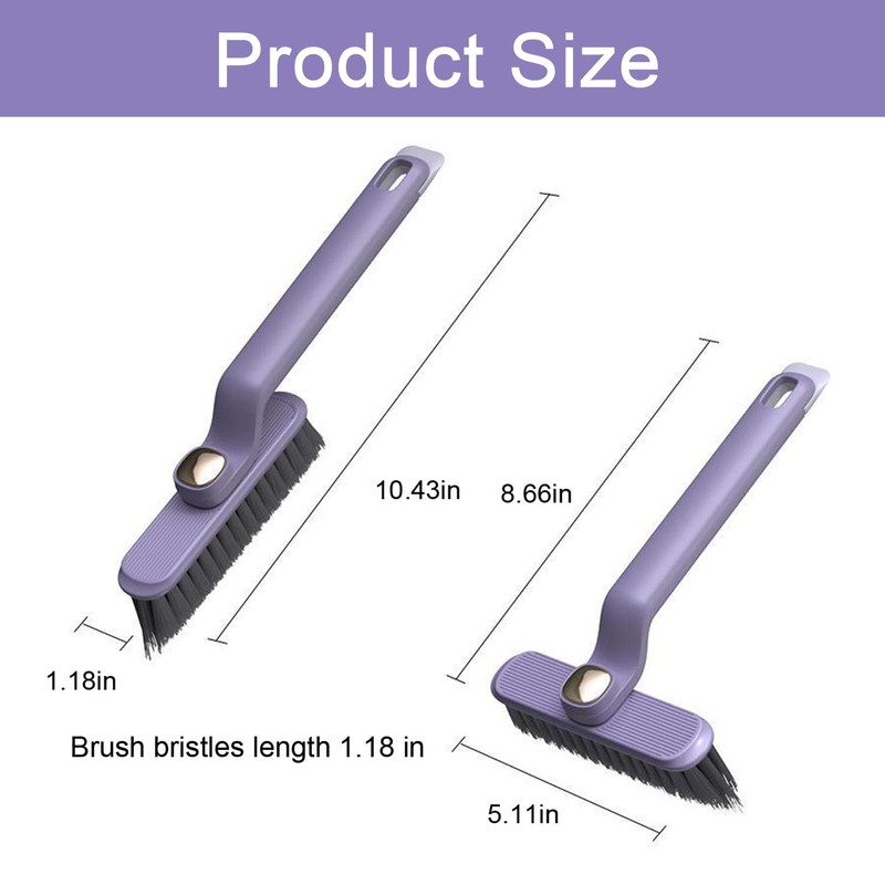 WUBAYI 2 PCS Multi-Function Rotating Crevice Cleaning Brush，360°Rotating Cleaning Brush，Bathroom