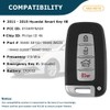 AKS KEYS Replacement for Hyundai Key Fob (4 Buttons) That