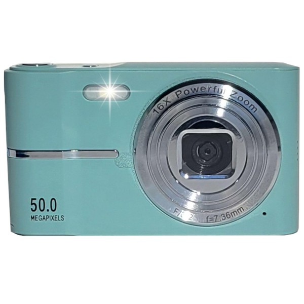 Compact HD Digital Camera (Green) 50MP 16X Zoom High Definition