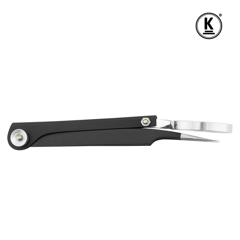 K-Pro Tweezer with Magnifying Glass Stainless-Steel