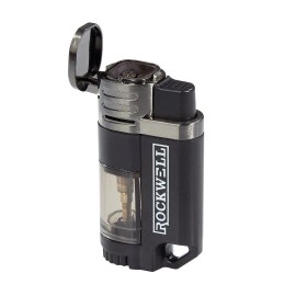 Rockwell NEW ROCKWELL QUAD TORCH CIGAR LIGHTER - GUN METAL