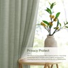 RYB HOME Linen Sheer Curtains and Drapes for Living Room