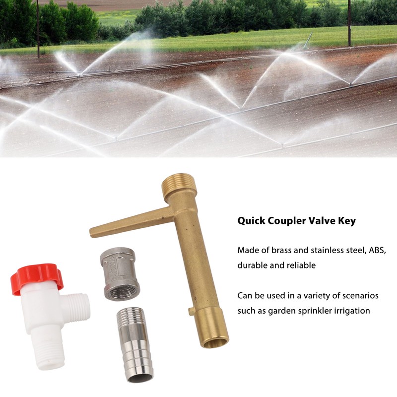 Quick Coupler Valve Key G3/4 Brass Efficient Garden Hose Underground