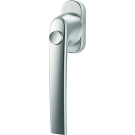 Window Handle Roto Samba Push Button Natural Silver with Screws Square Pin 7 x 37 mm