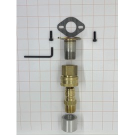 GenExhaust for Firman Generator or any generator with a MODEL NO.68 cover plate Generator 1-1/2" Quick Disconnect exhaust extension hardware only