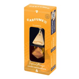 Carfume Collection - Tropical Mango Scent, Limited Edition Car Air Freshener, Inspired by Exotic Fruits, Long-Lasting Freshness