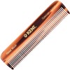 KENT Kent Handmade Coarse/Fine Toothed Styling Pocket Comb, Length-11.2 cm